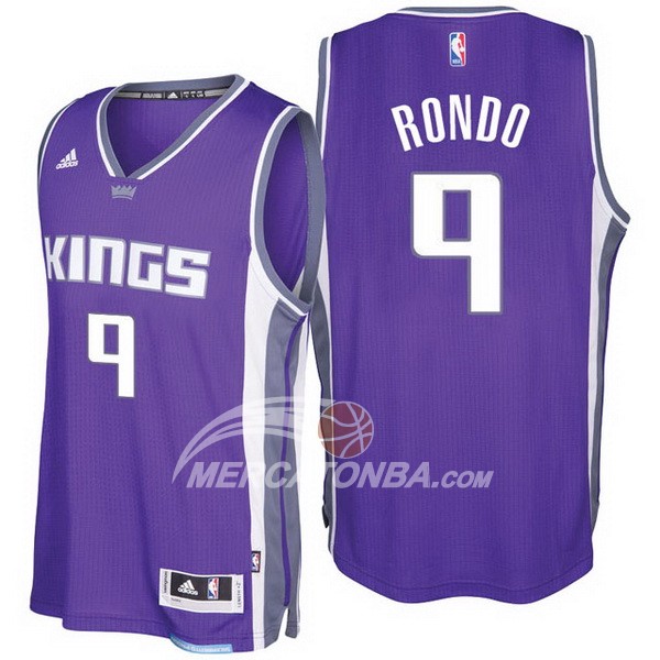 Maglia NBA Rondo Sacramento Kings Purpura